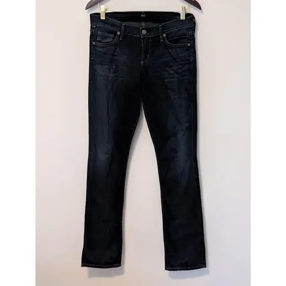 Citizens of Humanity Ava Low Rise Straight Leg Jeans - Dark Wash - Size 28 Y2K - Picture 3 of 16